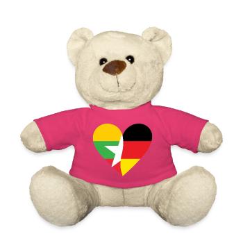 Myanmar Germany Heart - Teddy - Pink - Vorne