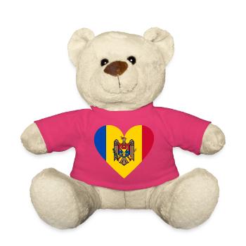 Moldova Heart - Teddy Bear - pink - Front