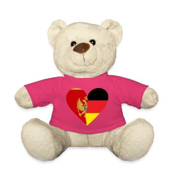 Montenegro Germany Heart - Teddy - Pink - Vorne