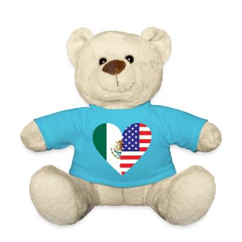 Mexique États-Unis Cœur - Nounours - bleu outremer - Devant