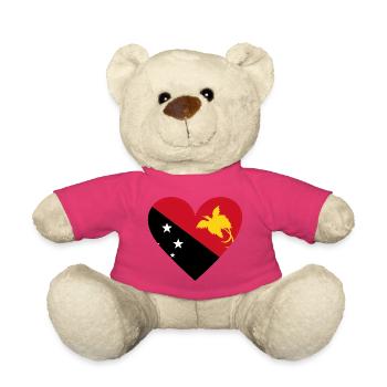 Papua New Guinea Heart - Teddy - Pink - Vorne