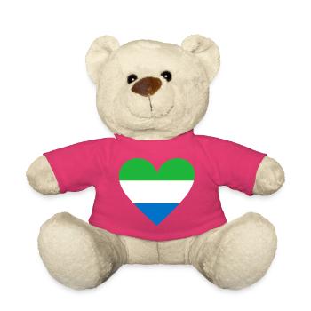 Sierra Leone Heart - Teddy Bear - pink - Front