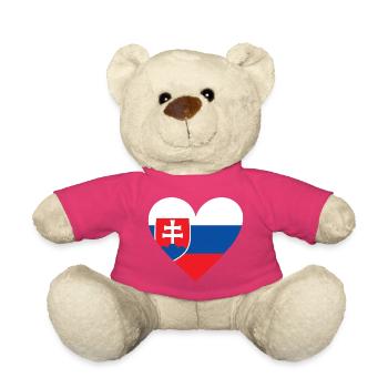 Slovakia Heart - Teddy Bear - pink - Front
