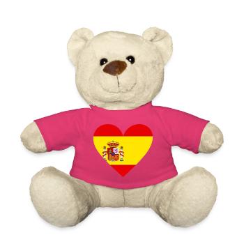 Spain Heart - Teddy Bear - pink - Front