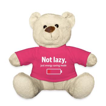 Pas un T-shirt en mode énergie paresseuse - Nounours - rose - Devant