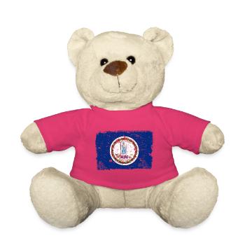 Virginia Drapeau Vintage - Nounours - rose - Devant