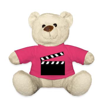 Clapper Board - Teddy Bear - pink - Front