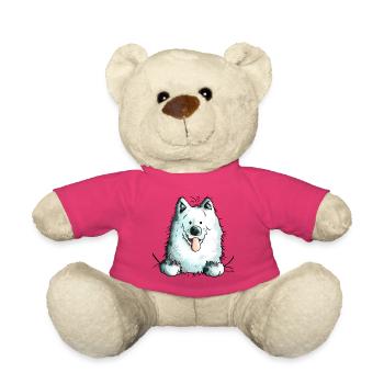 Cute Samoyed Dog - Samoyède - Nounours - rose - Devant