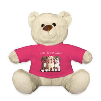 Lagotto Romagnolo Team I chien de dessin animé chien d'eau - Nounours - rose - Devant