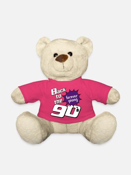 90s Party , Theme Party , forever Young (25) - Teddy Bear - pink