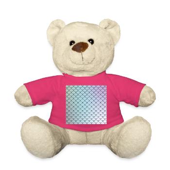 Aquarellierte Fischschuppen Muster - Teddy - Pink - Vorne