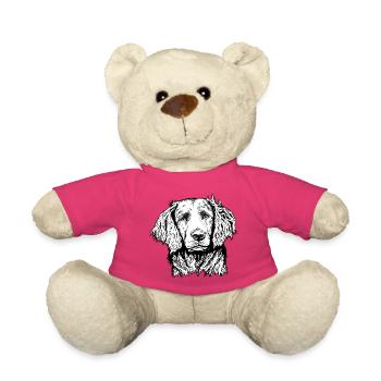 Quail Portrait - Teddy Bear - pink - Front