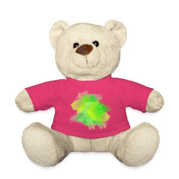 splash bunt farbe muster aufdruck comic style - Teddy - Pink - Vorne
