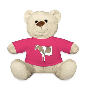 Vache - Demi-vache dans le cadre - Nounours - rose - Devant