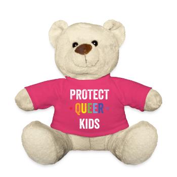 Mois de la fierté LGBT - Protégez les enfants queer - Nounours - rose - Devant