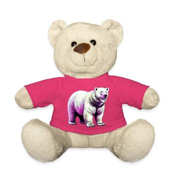 Weißer Eisbär - Teddy - Pink - Vorne