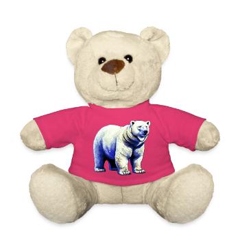 Weißer Eisbär - Teddy - Pink - Vorne