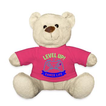 Level Up Gamer Life Controller - Teddy Bear - pink - Front