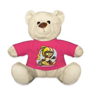 Ninja Motoaction jaune - Nounours - rose - Devant