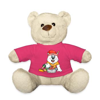 Joueur de curling ours polaire - Nounours - rose - Devant