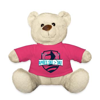 Après Ski Logo: Ski Benchmark - Teddy - Pink - Vorne