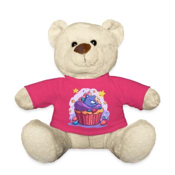Süßer Bären Cupcake Traum - Teddy - Pink - Vorne