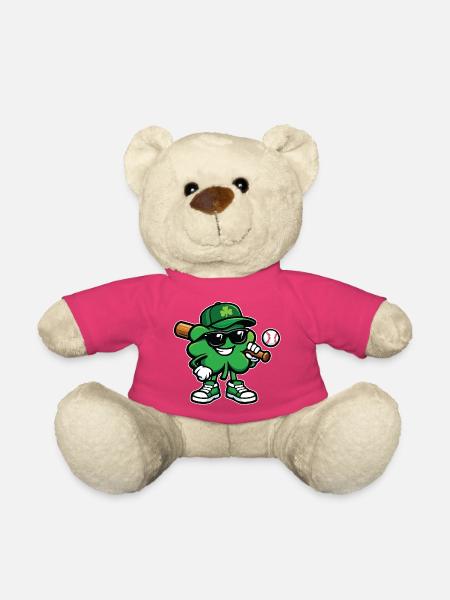 Baseball Shamrock St Patrick's Irish - Teddy - Pink