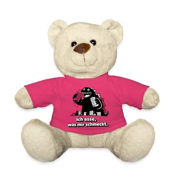 Monster isst, was ihm schmeckt - Teddy - Pink - Vorne