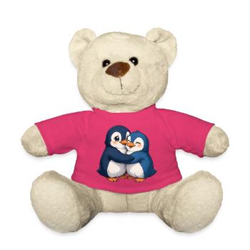 Câlin câlin de pingouin câlin - Nounours - rose - Devant