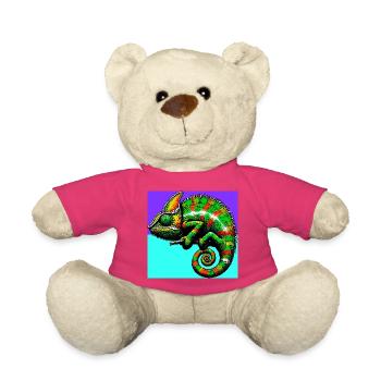 chameleon - Teddy Bear - pink - Front