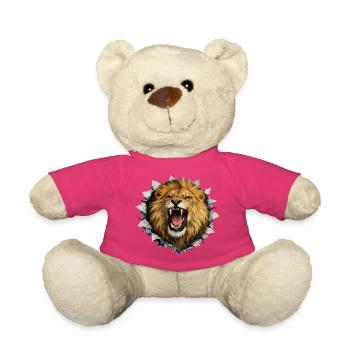 Ruige Leeuw perce le papier - Nounours - rose - Devant