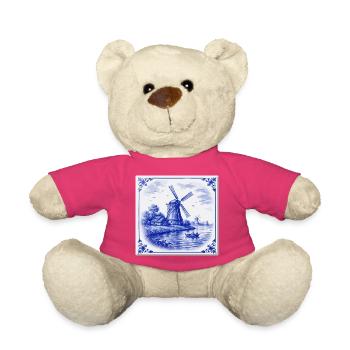 Delfter Windmühle am See - Teddy - Pink - Vorne