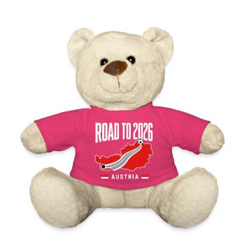 Fan autrichien de football en route vers supporter de football 2026 - Nounours - rose - Devant