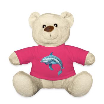 Dolphin - Teddy Bear - pink - Front