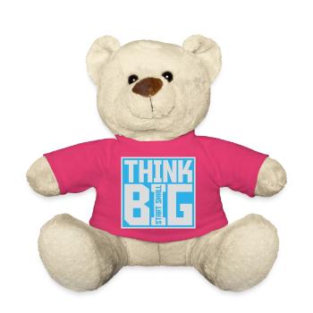 Think Big Start Small Motivation Mindset Wachstum  - Teddy - Pink - Vorne