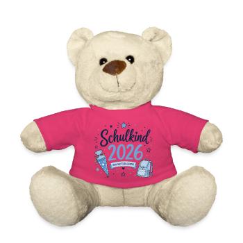 Schulkind 2026 - Einschulung - Teddy - Pink - Vorne