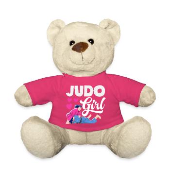 Judo Girl Girls Women Judoka Martial Arts - Teddy Bear - pink - Front