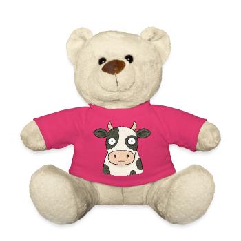 TINY ACTIVISTS | Cow - Teddy Bear - pink - Front