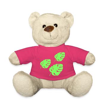 Tropisches Blatt  - Teddy - Pink - Vorne
