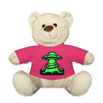 Ufo Start Landung Grafik - Teddy - Pink - Vorne