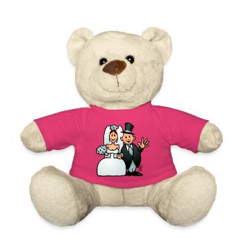 Mariage - Nounours - rose - Devant