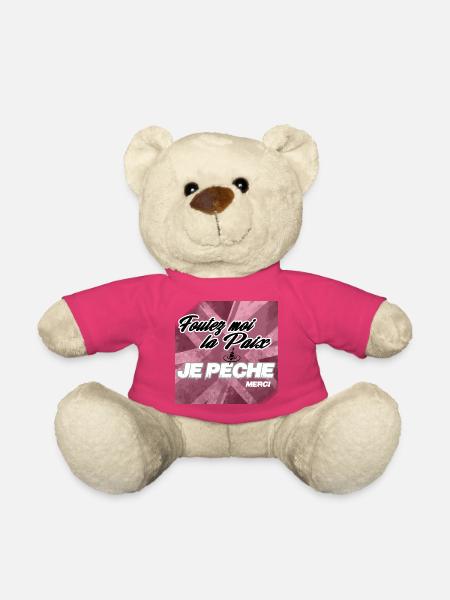Pêche : Foutez-moi-la-paix - Nounours - rose