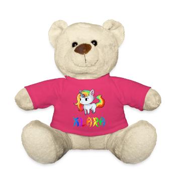 Clara unicorn - Teddy Bear - pink - Front