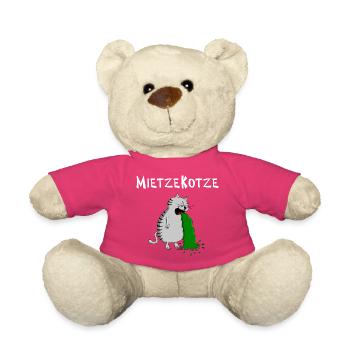 einfach zum Kotzen findet das die MietzeKotze - Teddy - Pink - Vorne
