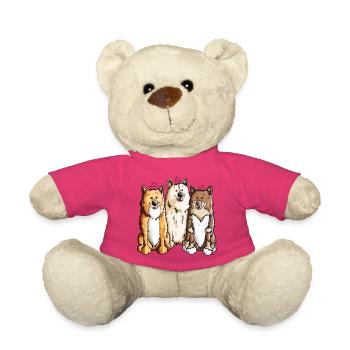 Icelandic Sheepdog Team - Teddy Bear - pink - Front