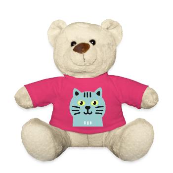Chat mignon - Nounours - rose - Devant