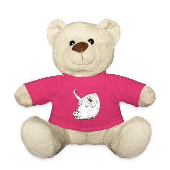 Pig - Teddy Bear - pink - Front