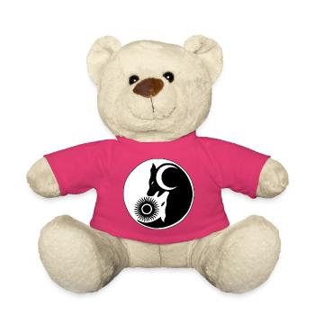 Wolf Yin Yang - Teddy - Pink - Vorne