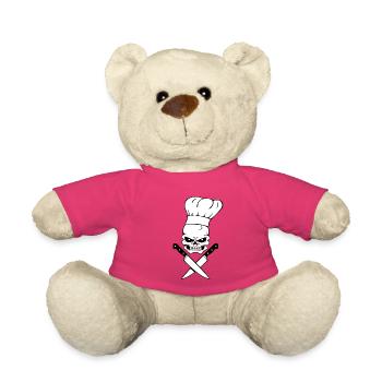 Skull cook - Teddy Bear - pink - Front