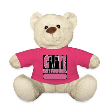 Gute Besserung wünschen - Teddy - Pink - Vorne